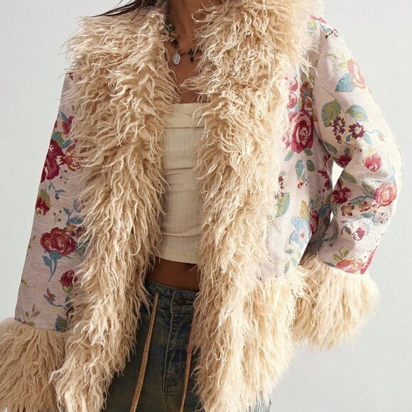 Apricot Casual Women's Boho Vacation Woven Regular Jacket - Picture 5 of 9